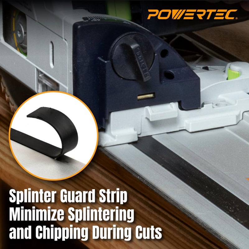 POWERTEC 71153 Track Saw Guide Rail for Makita or Festool Track Saws | 55” Guide | For Perfect Repeatable Rip Cuts| For Optimized Bevel & Straight Cuts - Image 5